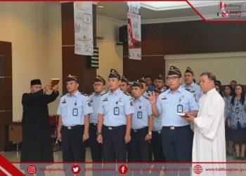 Pelantikan dan Pengambilan Sumpah/Janji Jabatan Penjabat Fungsional Tertentu Di Lingkungan Balitbang Hukum dan HAM