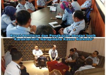 Rapat Penelitian dan Pengkajian dengan Topik Karakteristik Narapidana Kasus Narkotika Kanwil Gorontalo