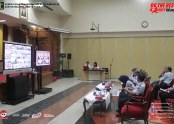Kanwil Jateng Ikuti Teleconference Penelitian Karakteristik Narapidana Kasus Narkotika