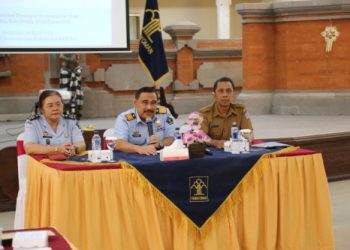 Penyampaian data Kabupaten Kota peduli HAM tahun 2019 pada Kanwil Bali