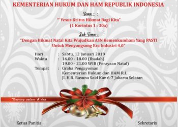 Perayaan Natal Oikumene Kristiani Kemenkumham