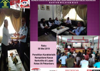 BALITBANGKUMHAM LAKUKAN PENELITIAN KARAKTERISTIK NARAPIDANA KASUS NARKOTIKA DI LAPAS KELAS IIA PEKANBARU
