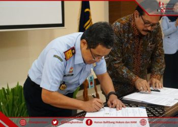 Balitbangkumham dan UKI Sepakati Kerjasama