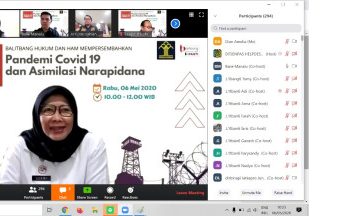 Diskusi Daring Kegiatan Obrolan Peneliti  Pandemi Covid-19 dan Asimilasi Narapidana sukses terselenggara.