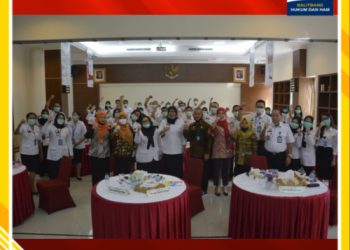 Inspektorat Jenderal Kemenkumham RI Melakukan Evaluasi Pelaksanaan Pembangunan Zona Integritas menuju Wilayah Birokrasi Bersih dan Melayani WBBM di Balitbangkumham