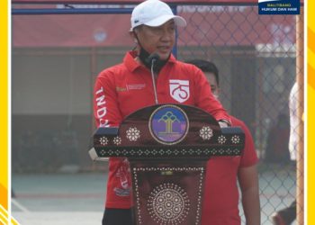 Kepala Balitbangkumham Hadiri Pembukaan Pekan Olahraga HUT Kemerdekaan RI Ke-75 di BPSDM