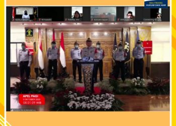Kegiatan Apel Pagi Virtual Kemenkumham