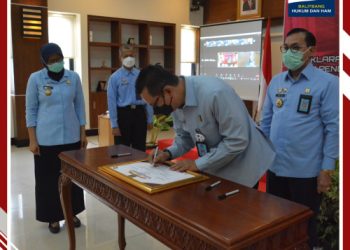 Deklarasi Janji Kinerja Tahun 2021 dan Pencanangan Pembangunan Zona Integritas Menuju WBK-WBBM
