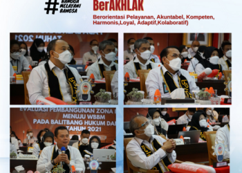 Balitbangkumham Paparkan Inovasi Saat Evaluasi Penilaian TPN
