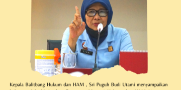 Balitbang Hukum dan HAM menggelar kegiatan  Sosialisasi Permenkumham tentang Tata Kelola Kebijakan Publik