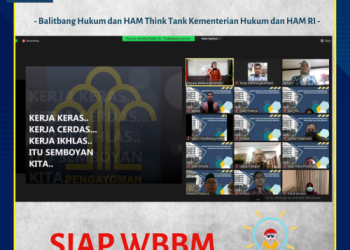 Apel Sore Virtual Pegawai di Lingkungan Balitbang Hukum dan HAM