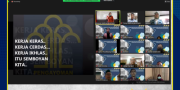 Apel Sore Virtual Pegawai di Lingkungan Balitbang Hukum dan HAM