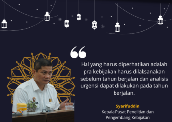 Kebijakan Yang Baik Harus Berangkat Dari Analisa Data