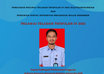 Pemilihan Pegawai Teladan Triwulan IV 2021 Balitbangkumham