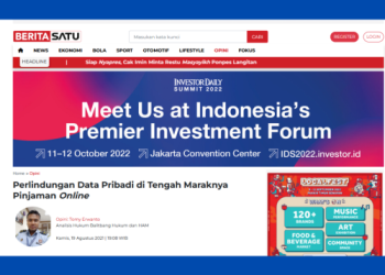 Perlindungan Data Pribadi di Tengah Maraknya Pinjaman Online