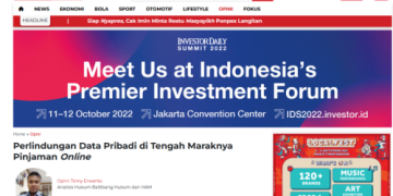 Perlindungan Data Pribadi di Tengah Maraknya Pinjaman Online