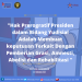 Hak Prerogratif Presiden dalam Bidang Yudisial Adalah Membuat keputusan Terkait Dengan Pemberian Grasi, Amnesti, Abolisi dan Rehabilitasi