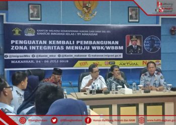 Pemantauan Action Plan WBK sekaligus Evaluasi Pemanfaatan Hasil Penelitian Balitbangkumham di Sulawesi Selatan