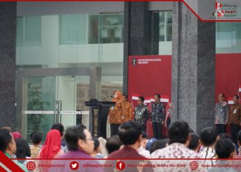 Balitbang Hukum dan HAM kembali menjadi petugas apel sore Kemenkumham.
