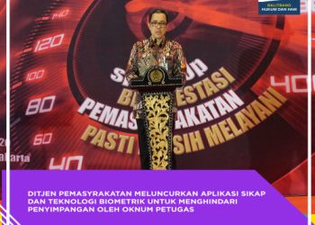 Ditjen Pemasyarakatan meluncurkan aplikasi SIKAP dan Teknologi Biometrik untuk menghindari penyimpangan oleh oknum petugas