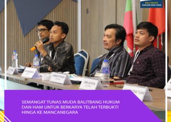 Semangat tunas muda Balitbangkumham untuk berkarya telah terbukti hingga ke Mancanegara