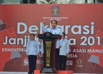Apel Pagi di Lingkungan Kementerian Hukum dan HAM