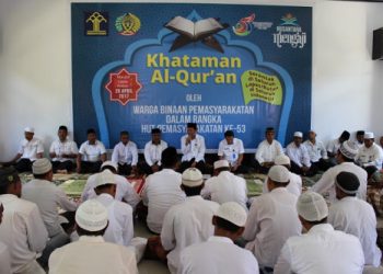 Kehadiran Ka.Balitbangkumham Tambah Energi Baru di Khataman Al-Quran Lapas Ambon