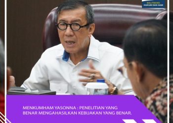 Menkumham Yasonna : Penelitian yang Baik Menghasilkan Kebijakan yang Baik