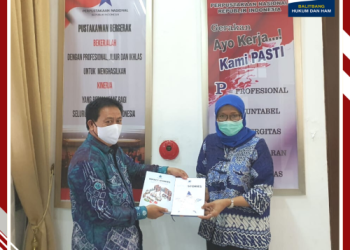 Balitbangkumham Menjalin Kerjasama Dengan Perpustakaan Nasional terkait Pengelolaan Layanan Publik Perpustakaan