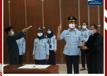 Pelantikan JFT Analis Kepegawaian Balitbangkumham Tahun 2020