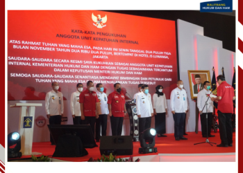 Balitbangkumham Meraih Juara 1 Penghargaan Pengelolaan Jaringan Dokumentasi dan Informasi Hukum Nasional Terbaik Serta Juara 1 Dalam Penilaian Kinerja Pelaksanaan Reformasi Birokrasi Terbaik
