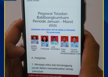 Pegawai Teladan Sebagai Contoh Keteladanan Pegawai Balitbangkumham