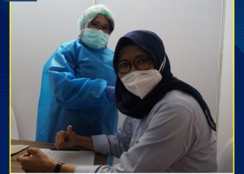 Kepala Balitbangkumham Lakukan Vaksinasi Tahap Pertama