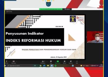 Pembahasan Indikator Indeks Reformasi Hukum bersama BPHN, Ditjen HAM dan Setjen