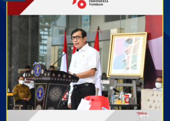 Kemenkumham Salurkan 46 Ribu Paket kepada Masyarakat Terdampak Covid-19
