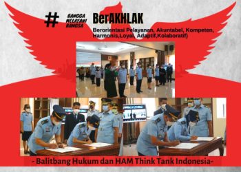 Pelantikan Jabatan Fungsional Tertentu Analis Kebijakan dan Jabatan Administrator di Lingkungan Balitbang Hukum dan HAM