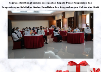 Balitbangkumham Mengantarkan Pimpinan Tinggi Pratama Memasuki Masa Purnabakti