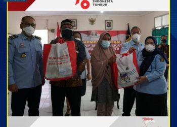 Kumham Peduli, Kumham Berbagi Merupakan Bentuk Dukungan Sosial Ekonomi  Sebagai Satu Bangsa ,Satu Rasa dan Satu Keluarga Indonesia