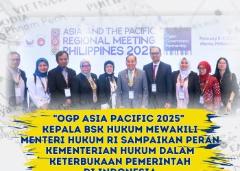 OGP Asia Pacific 2025: Kepala BSK Hukum Mewakili Menteri Hukum RI Sampaikan Peran Kementerian Hukum Dalam Keterbukaan Pemerintah di Indonesia
