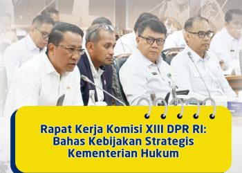 Rapat Kerja Komisi XIII DPR RI Bahas Kebijakan Strategis Kementerian Hukum
