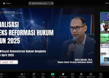 Kanwil Kemenkum Bengkulu Gelar Sosialisasi IRH: Kepala BSK Hukum Tegaskan Pentingnya Kolaborasi dalam Penilaian IRH 2025