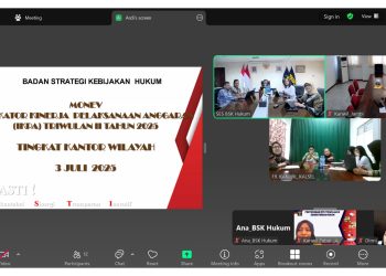BSK Hukum Gelar Monitoring dan Evaluasi IKPA Triwulan II Tahun 2025