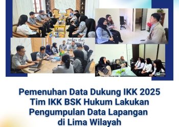 Pemenuhan Data Dukung IKK 2025, Tim IKK BSK Hukum Lakukan Pengumpulan Data Lapangan di Lima Wilayah