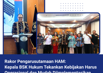 Rakor Pengarusutamaan HAM: Kepala BSK Hukum Tekankan Kebijakan Harus Operasional dan Mudah Diimplementasikan