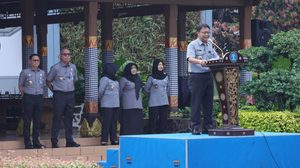 Apel Pagi Pegawai BSK Hukum dan BPSDM Hukum:Dorong Integrasi Sistem Kebijakan Antar-Kementerian/Lembaga dan Pemerintah Daerah