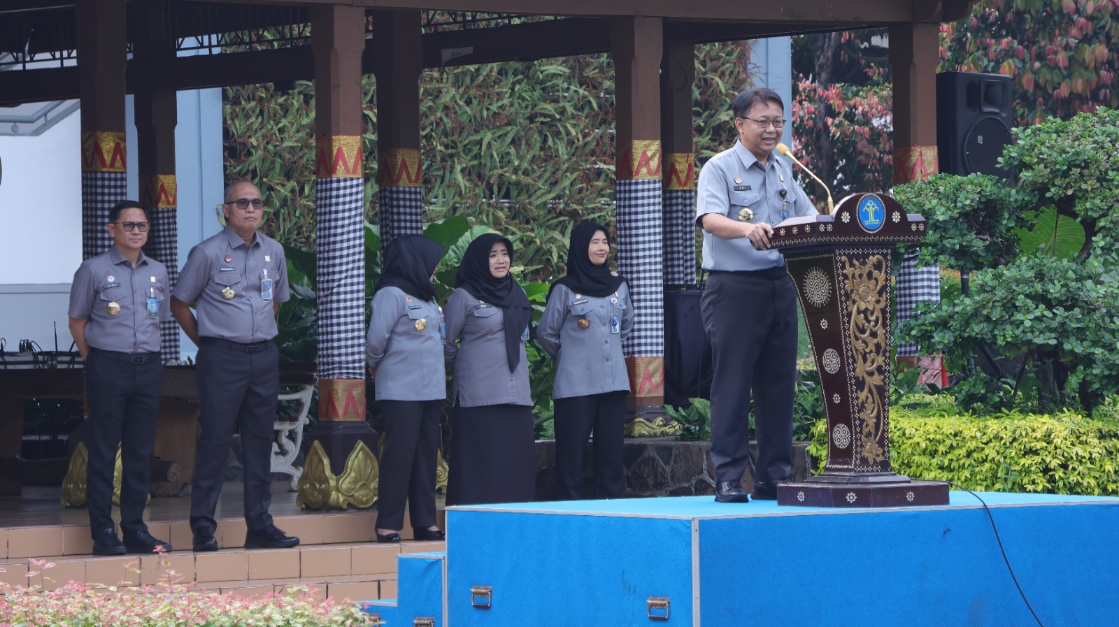 Apel Pagi Pegawai BSK Hukum dan BPSDM Hukum:Dorong Integrasi Sistem Kebijakan Antar-Kementerian/Lembaga dan Pemerintah Daerah
