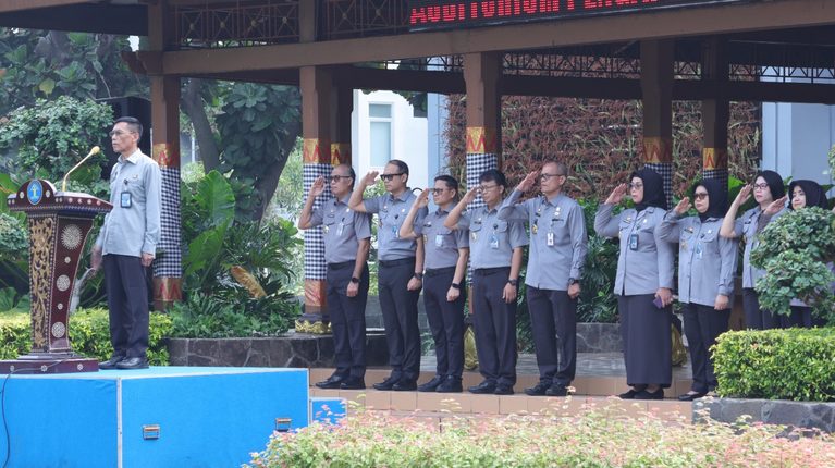 Apel Pagi BPSDM Hukum dan BSK Hukum:Perkuat Disiplin Kerja, Tingkatkan Profesionalisme Pegawai